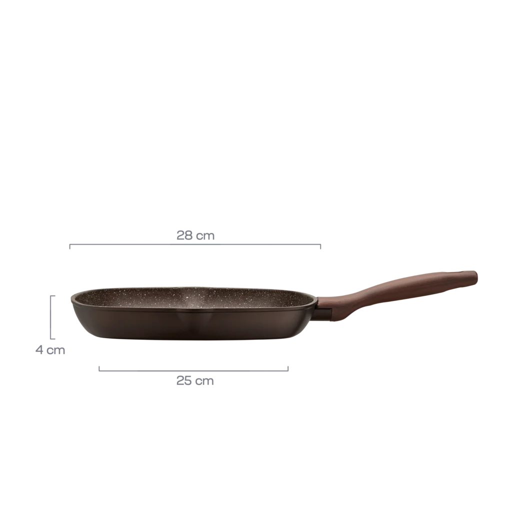 Griddle frying pan 28x28cm, STONE STRONG