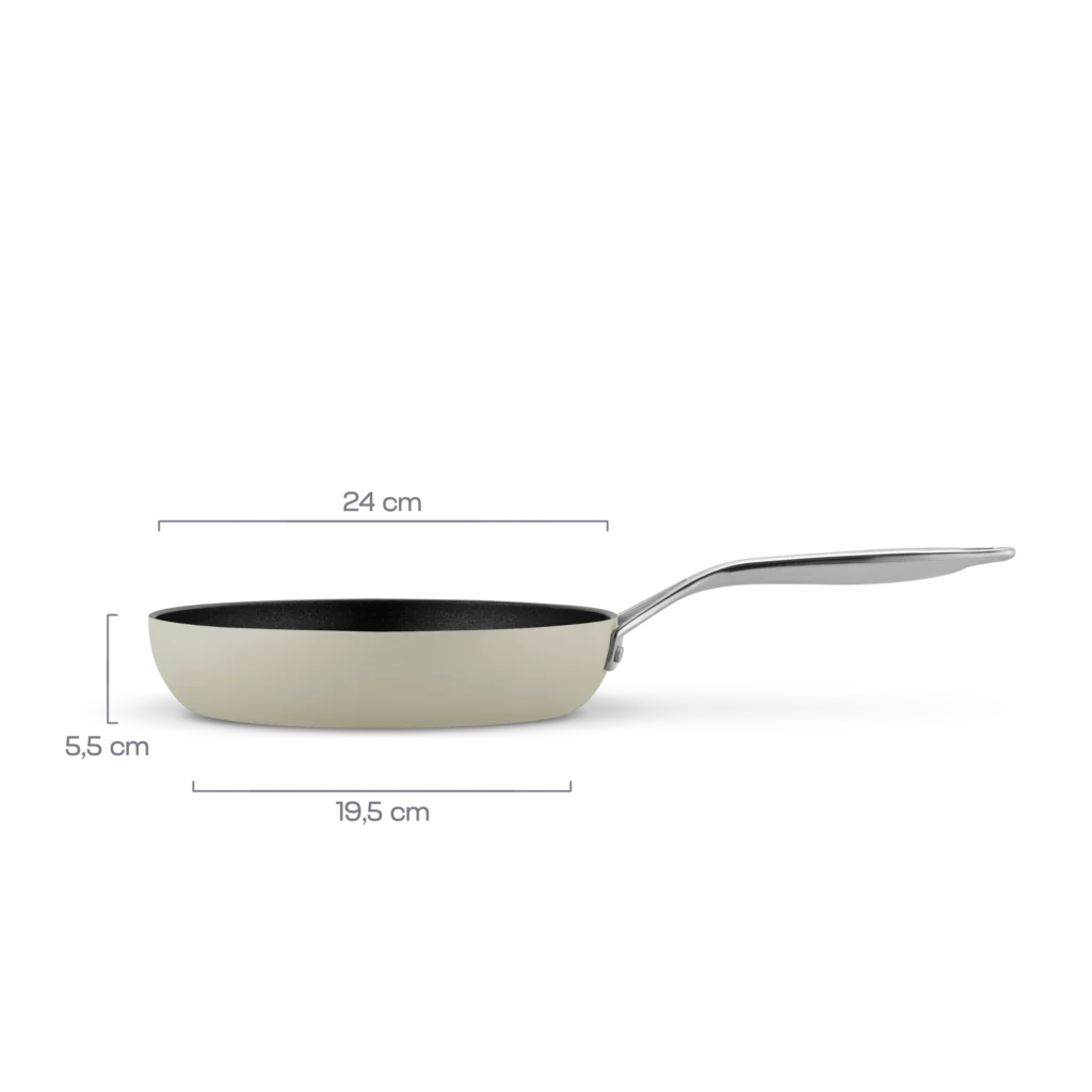 Frying pan 24cm, SIGNATURE ivory