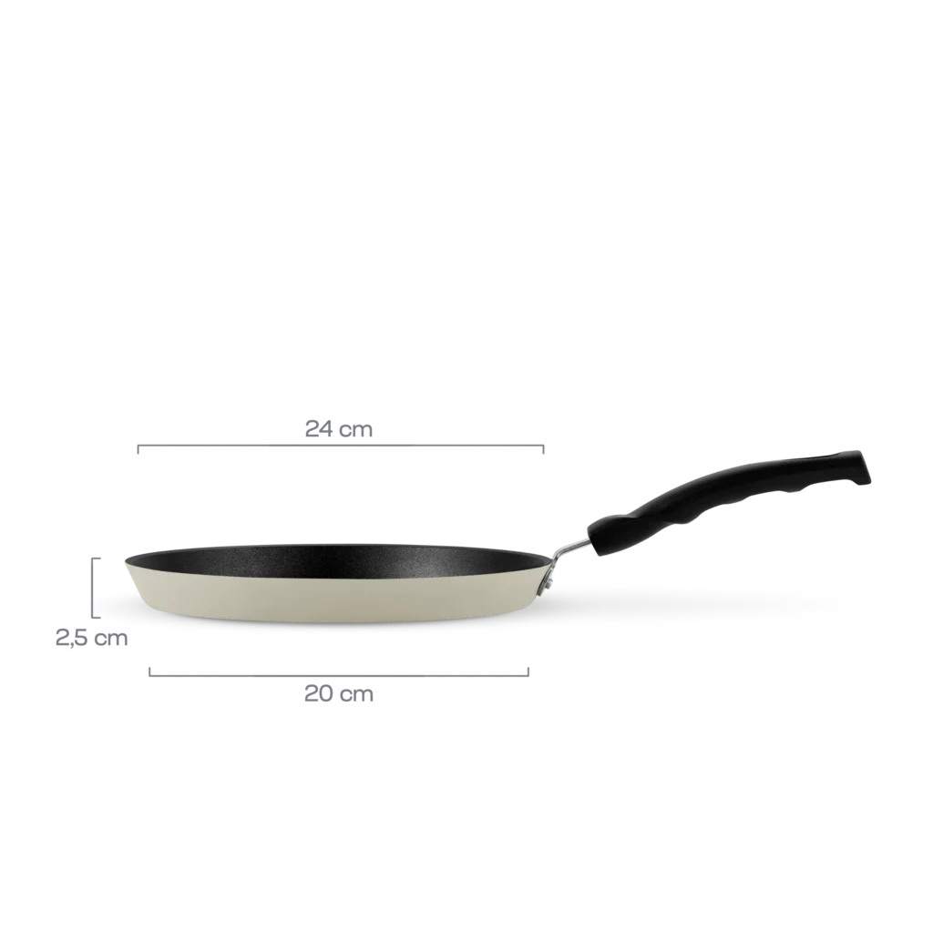 Crepe frying pan 24cm, SIGNATURE ivory