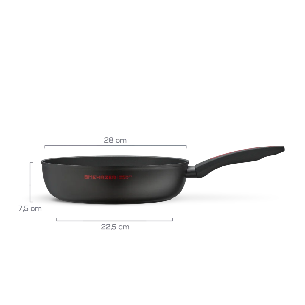 Saute pan / deep skillet 28cm, DIAMOND BLACK