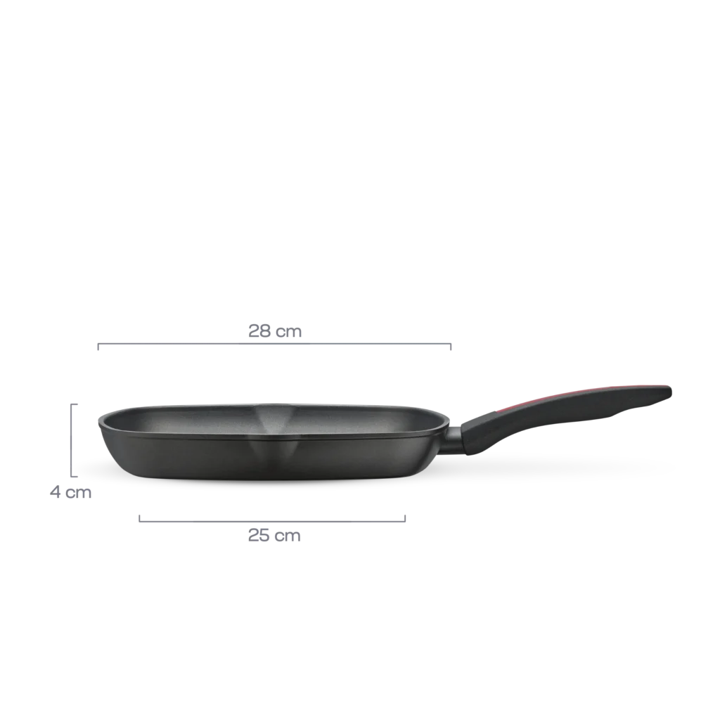 Griddle frying pan 28x28cm, DIAMOND BLACK