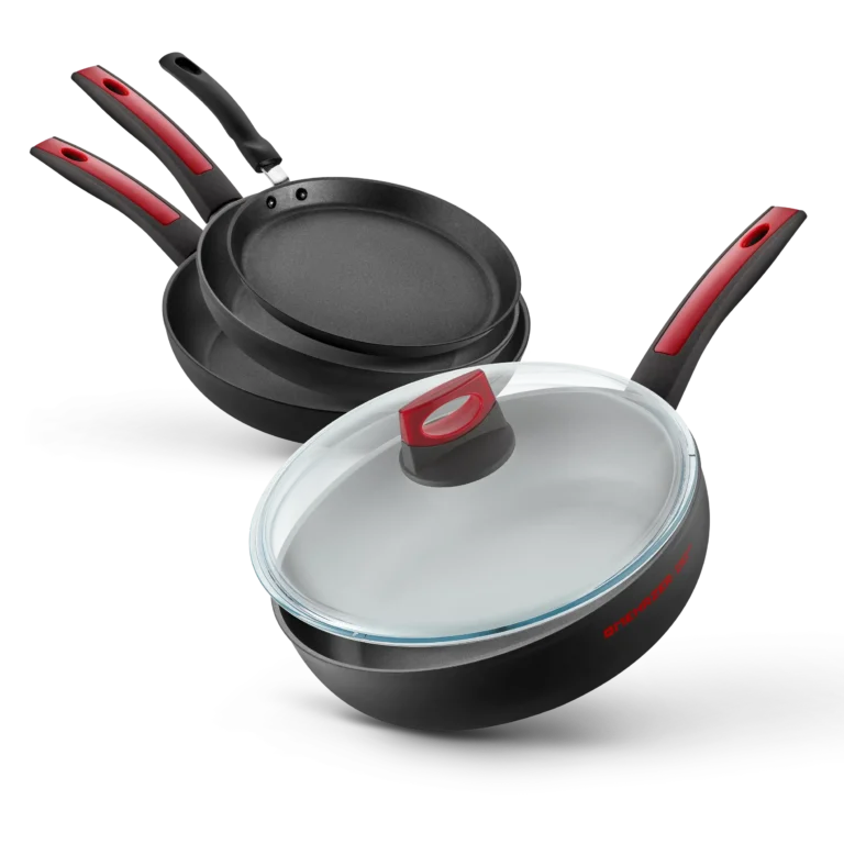 Frying pan SET, DIAMOND BLACK - 5 pcs