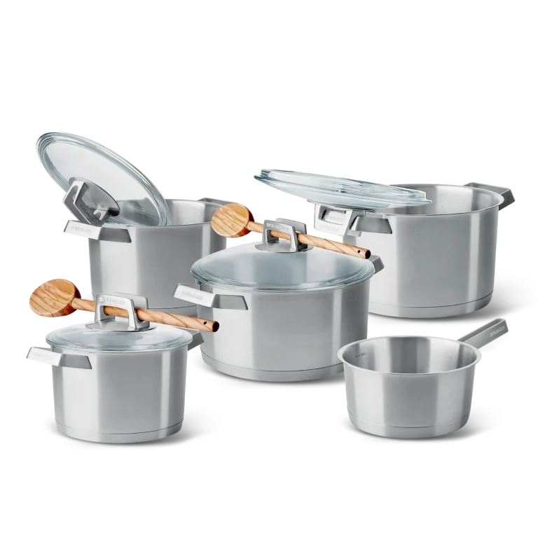 Cooking pots SET, Stainless steel 18/10 - 9 pcs