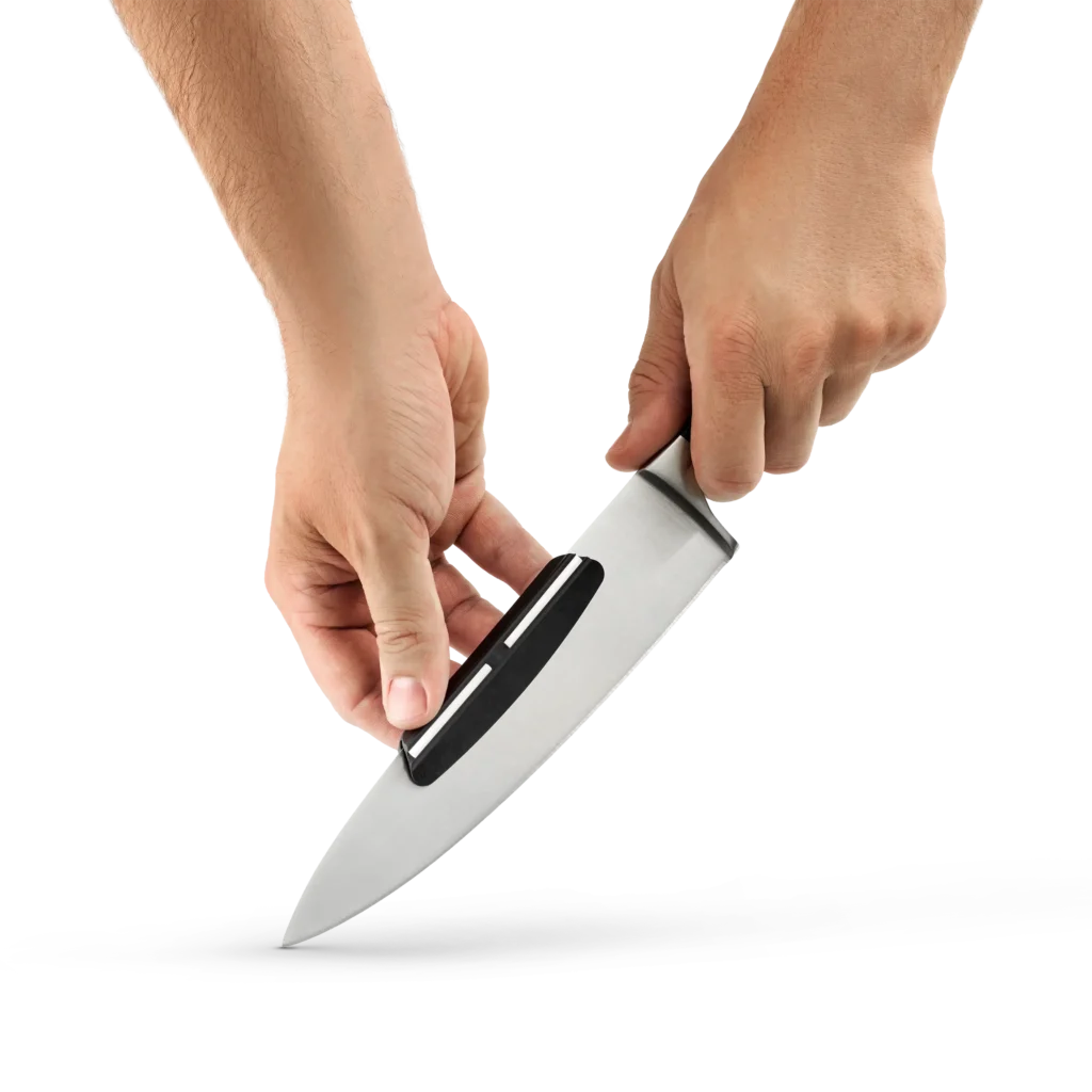 Wet stone knife sharpening set