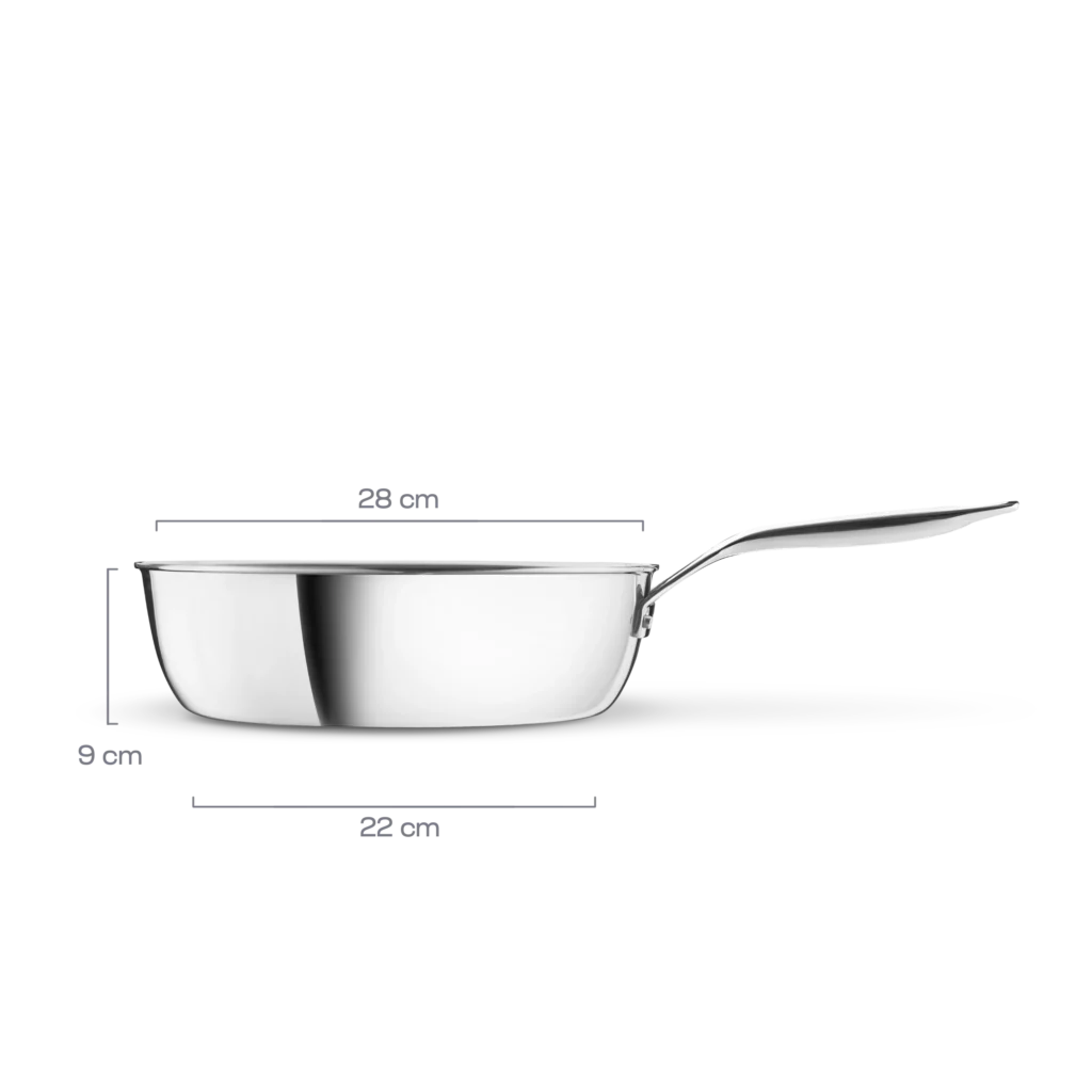 Saute pan / deep skillet Ø 28cm, TRIPLY