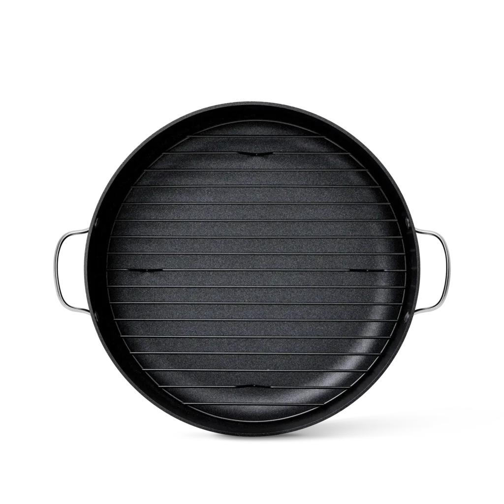 Roaster/casserole 12.0L, Ø 34cm, round, rack and lid included, PROCHEF