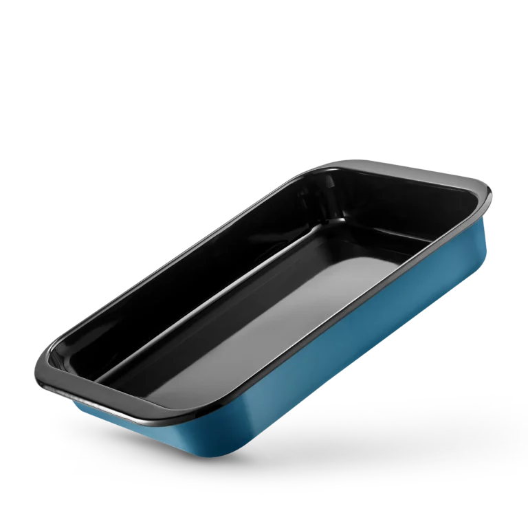 Oven roaster rectangular 41x26cm, EMAILLE SUPERIORE BLUE