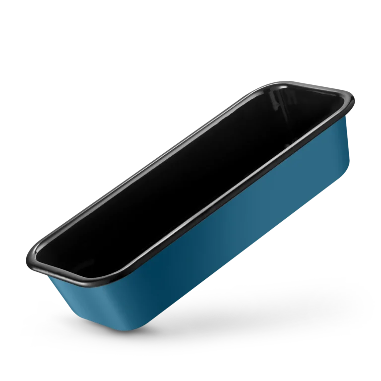 Bread/loaf pan rectangular 32x13cm, EMAILLE SUPERIORE BLUE